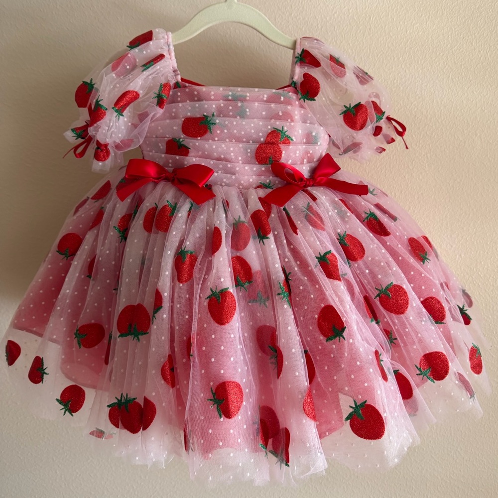 Strawberry Dress - Berry First Birthday